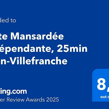 Suite Mansardee Independante, 25Min Lyon-Villefranche Chazay-d'Azergues Exterior foto